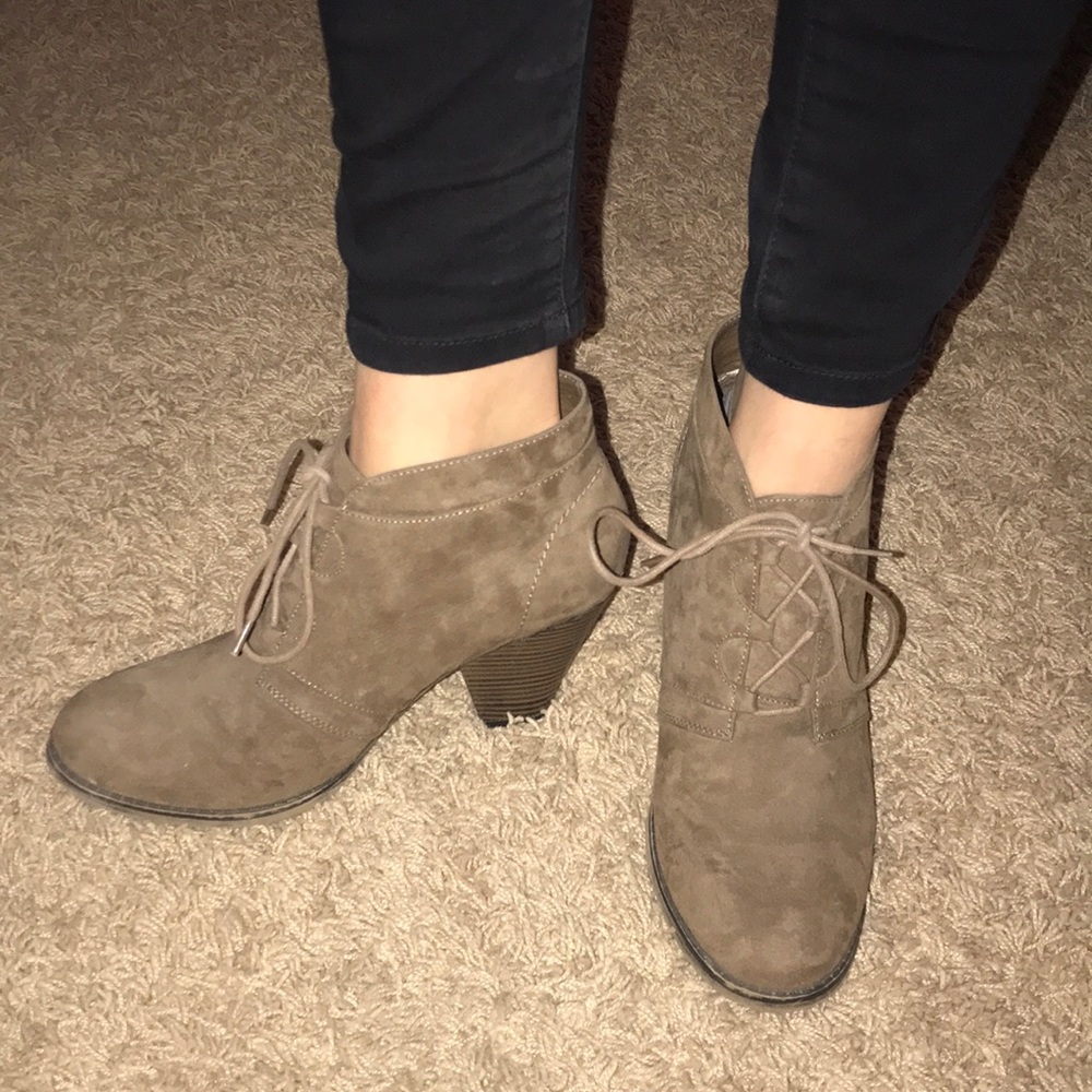New heeled booties!